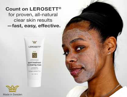 LEROSETT Acne Kit by Gunilla Of Sweden – Aloe & Clay Based, Vegan, All Skin Types