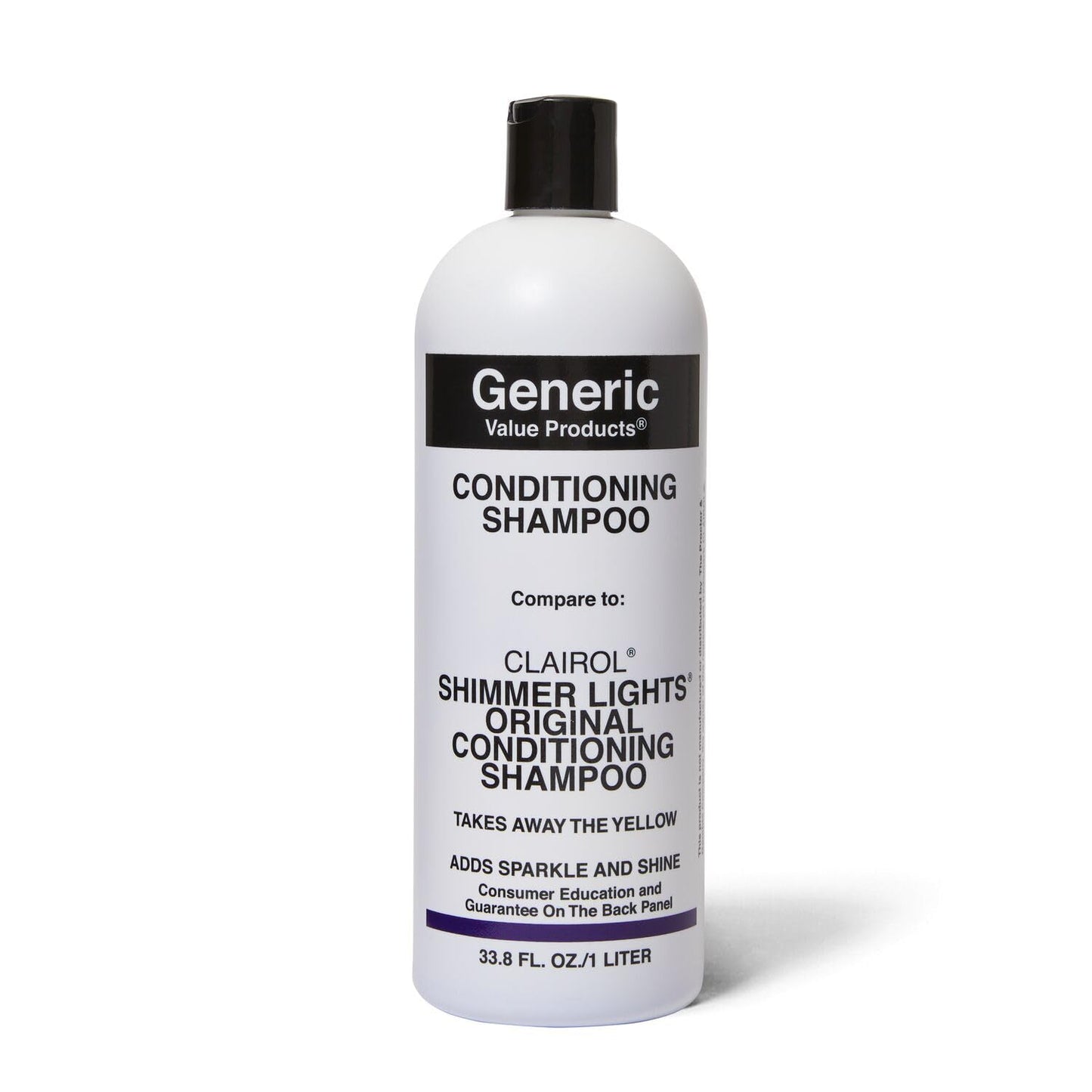 GVP Conditioning Purple Shampoo – Tones Brassiness, Brightens Highlights, Removes Yellow Tones (33.8 oz) | Generic Value Products