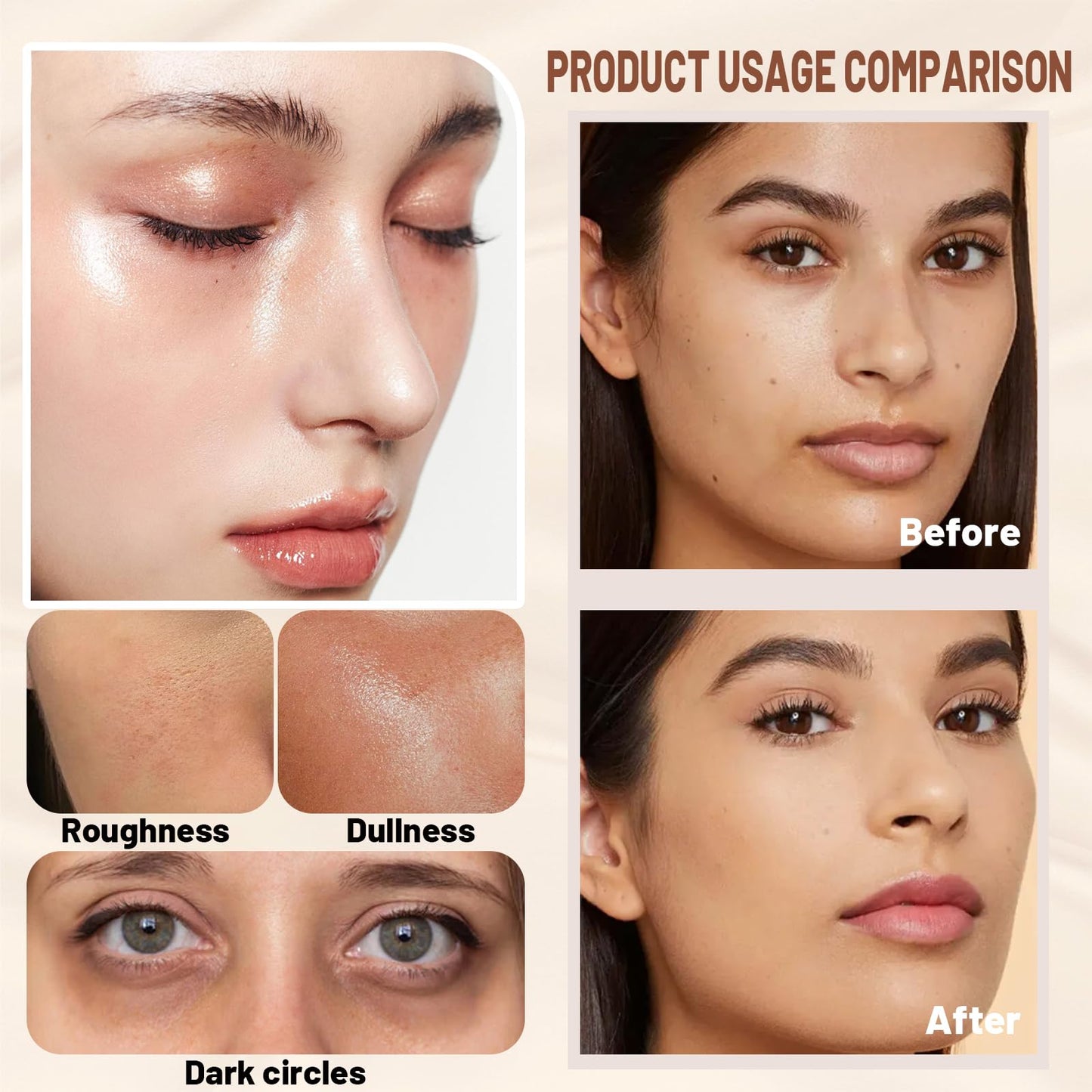 Gymfber Korean Foundation Stick #3 Warm Skin – Waterproof 2-in-1 Foundation & Concealer