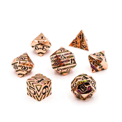Wizard's Vein | Solid Metal Dice | 7 Piece Set