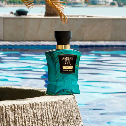 H HABIBI Ambre Of The Sea Extrait De Parfum – Unisex Long-Lasting Fragrance with Bergamot & Sea Salt (2.5 oz)