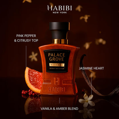 H HABIBI Palace Grove Perfume – Unisex 2.5 oz with Mandarin & Vanilla