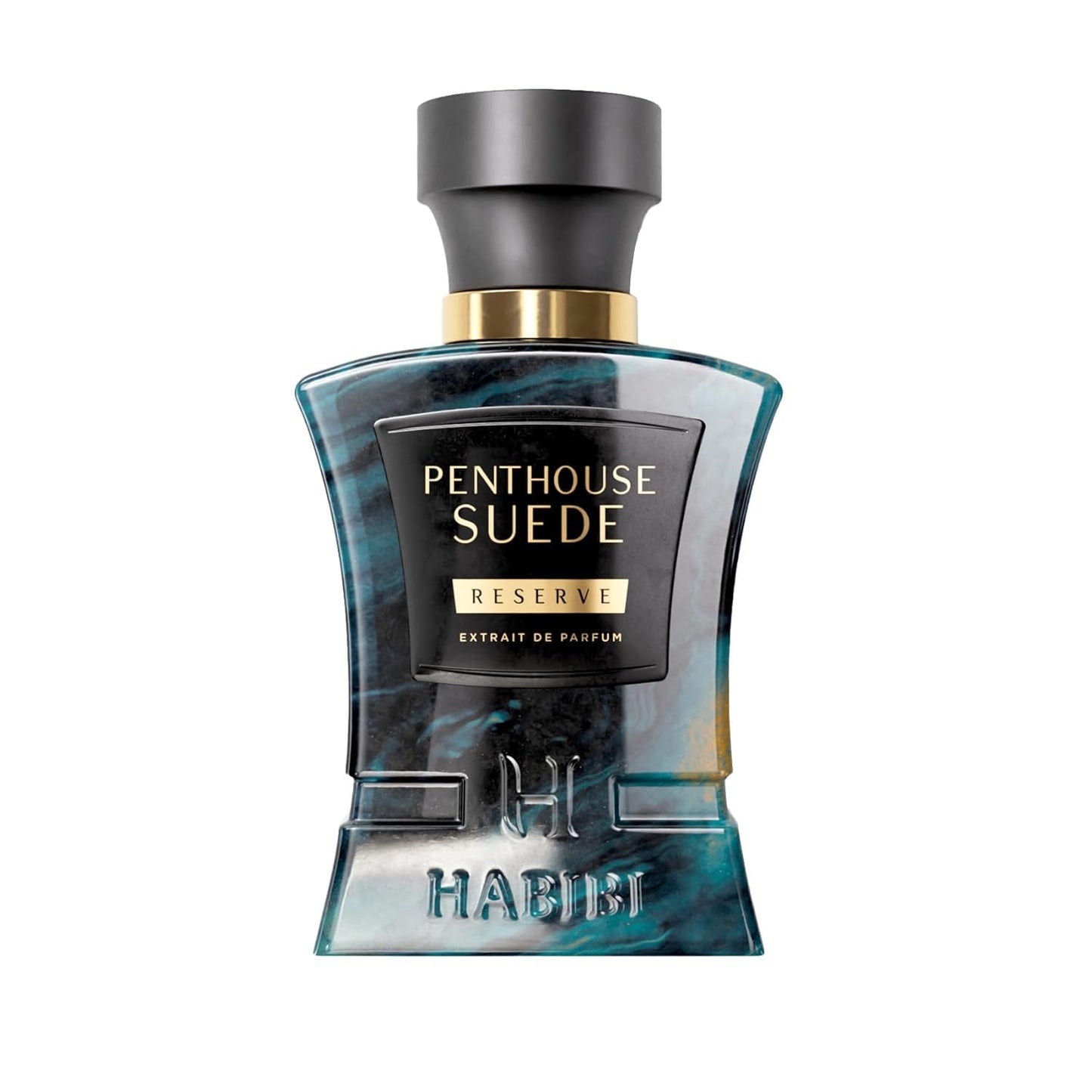 H HABIBI Penthouse Suede Perfume Extract – Unisex 2.5 oz Long-Lasting Fragrance with Amber Notes and Arabian Scent