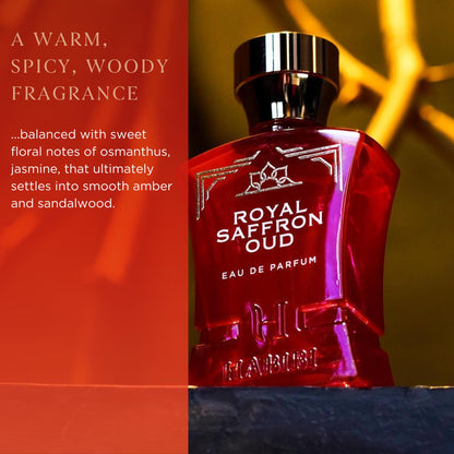 H HABIBI Royal Saffron Oud – Long-Lasting Women’s Perfume with Jasmine & Sandalwood
