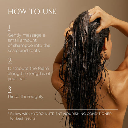 HADAT Hydro Nourishing Moisture Shampoo – Salon-Grade, Sulfate-Free Hydration for Dry, Frizzy or Color-Treated Hair