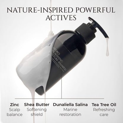 HADAT Hydro Nourishing Moisture Shampoo – Salon-Grade, Sulfate-Free Hydration for Dry, Frizzy or Color-Treated Hair
