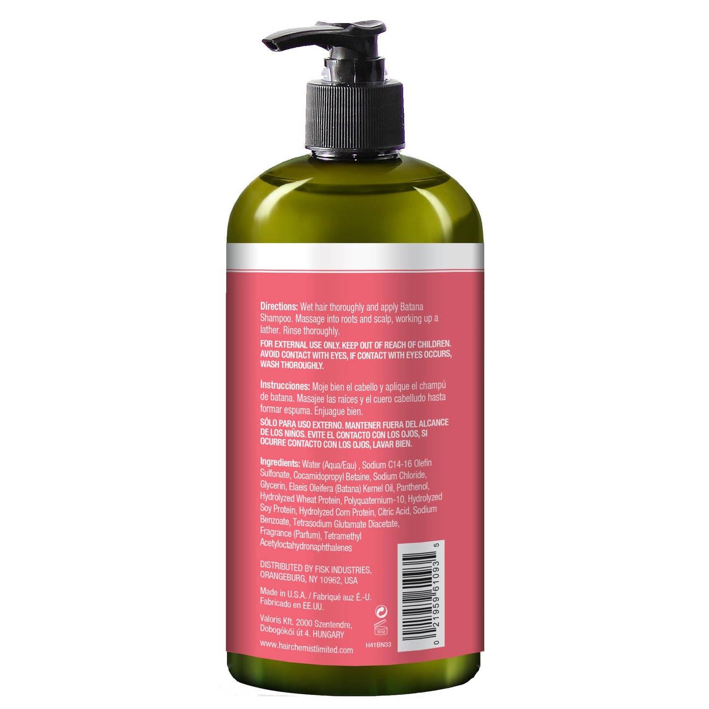 Hair Chemist Batana Strengthening Shampoo 33.8 oz | Strengthen & Nourish Hair