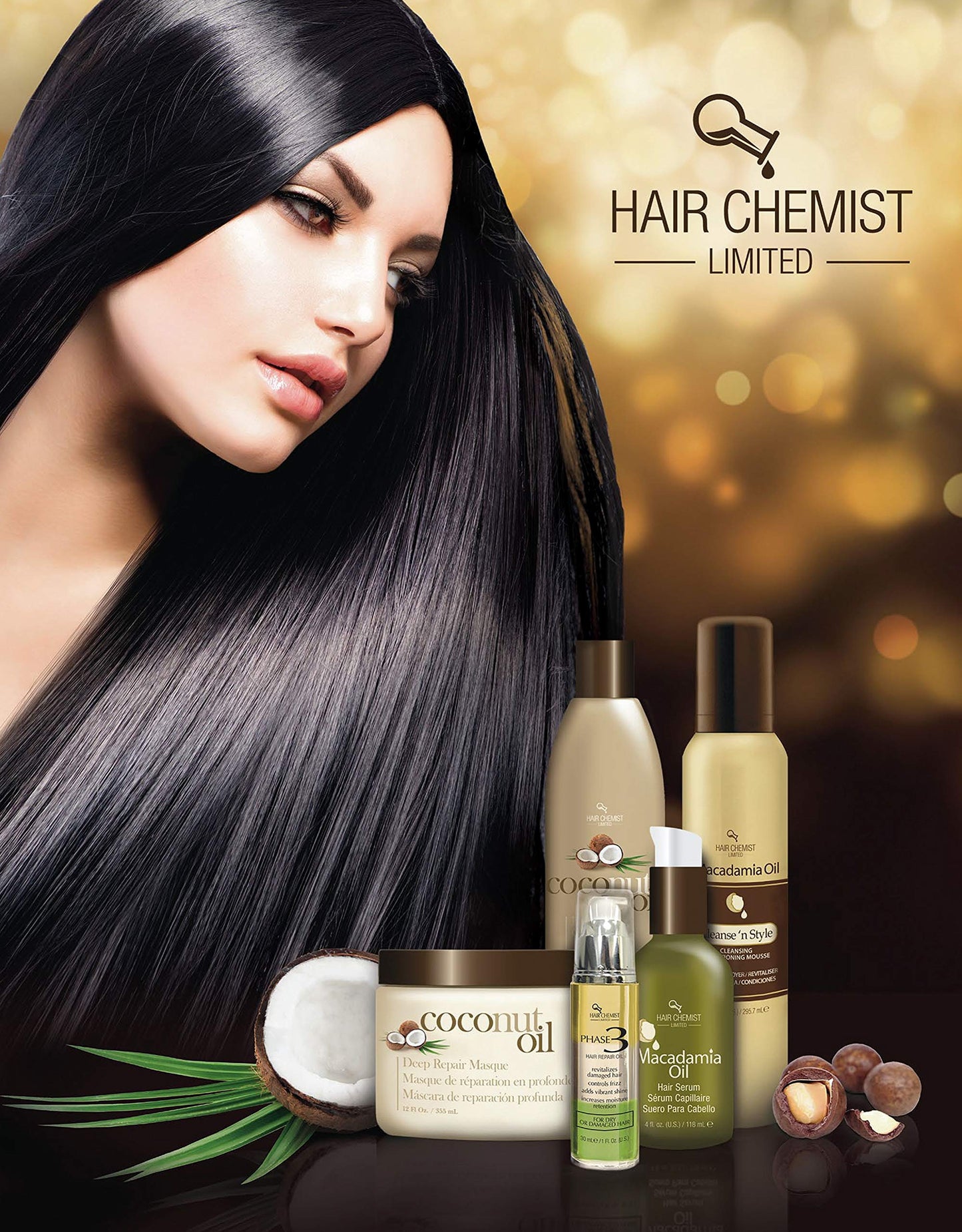 Hair Chemist Coconut Oil Serum 4oz (Pack of 2) – Nourish Scalp & Shine