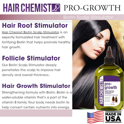 Hair Chemist Pro-Growth Scalp Stimulator with Biotin – Large 12 oz.