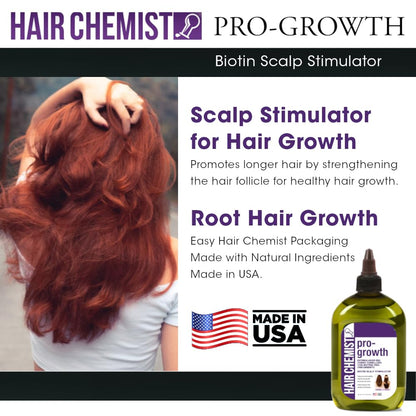 Hair Chemist Pro-Growth Scalp Stimulator with Biotin – Large 12 oz.