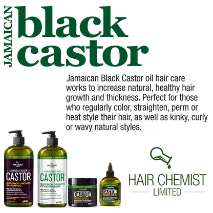 Hair Chemist Superior Growth Jamaican Black Castor Shampoo & Conditioner 33.8oz – 2-Piece Set