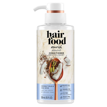Hair Food Coconut Milk & Chai Spice Nourishing Conditioner - 10.1 oz | Sulfate Free, Color Safe