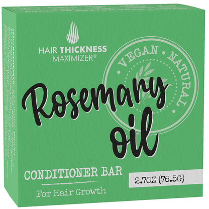 Hair Thickness Maximizer Rosemary Oil Conditioner Bar – Eco-Friendly, Vegan, Plastic-Free