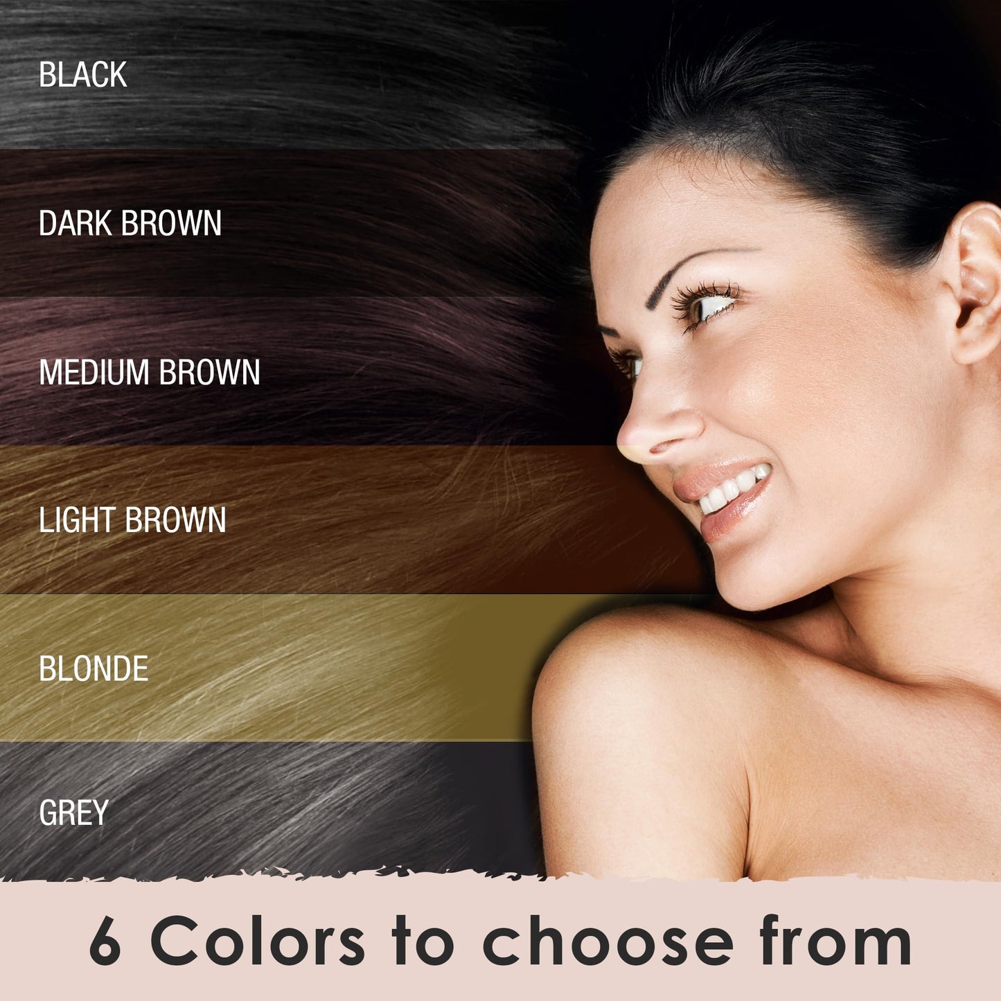 Hair Fibers for Thinning Hair – Hair Thickness Maximizer – Plant-Based, Non-Itchy, Easy Washout (Black)