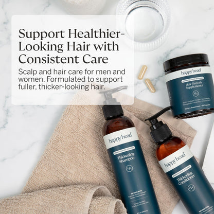 Happy Head Shampoo & Conditioner Set — Biotin, Argan Oil, Collagen & Keratin