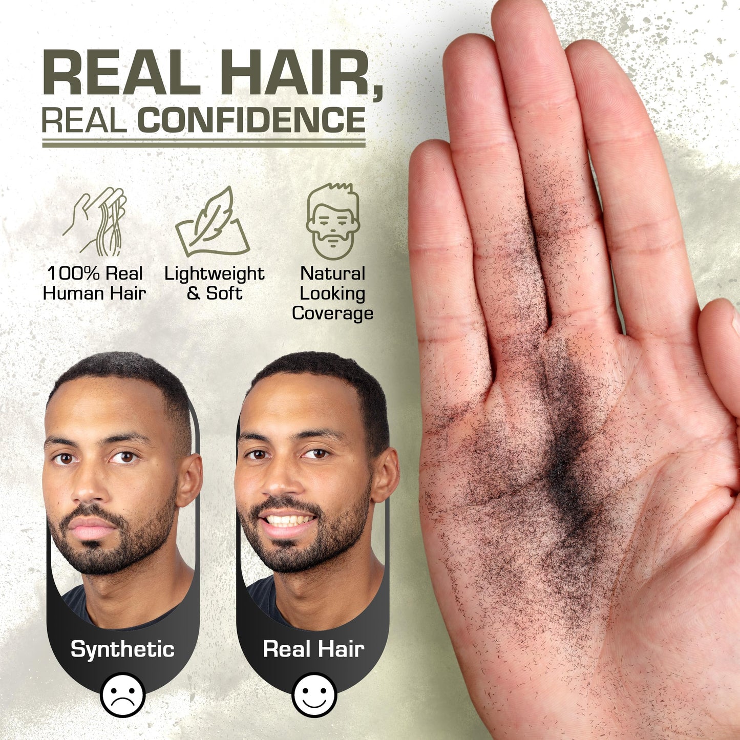 HAIRFUSION Hair Fibers for Thinning Hair – Real Human Hair, Blonde