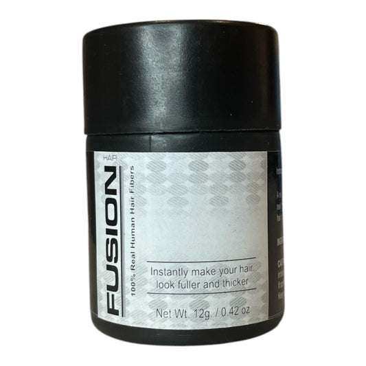 HAIRFUSION Hair Fibers for Thinning Hair - Real Human Hair, 0.42 Oz, Conceal Bald Spots & Root Touch Up