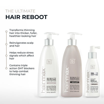 Hairmax Density Haircare Set: Shampoo, Conditioner & Booster for Thinning Hair
