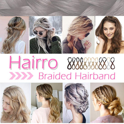 Hairro Braided Headband - Ash Brown 5-Strand Plaited Braid, 50g
