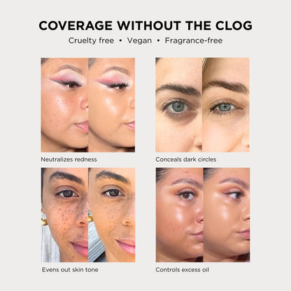 HALEYS Re-set Full Coverage Matte Foundation – Vegan + Cruelty-Free, Oil-Free
