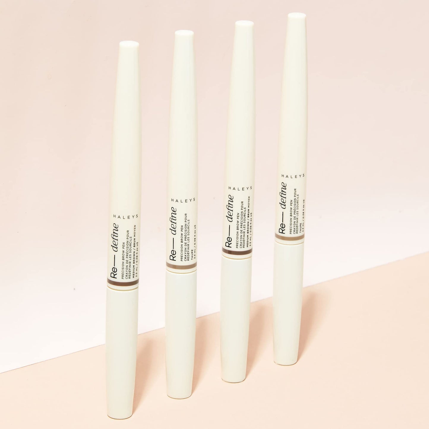 HALEYS Precision Brow Pen (Taupe) — 2-in-1 Definition + Hold, 16HR Matte Brow