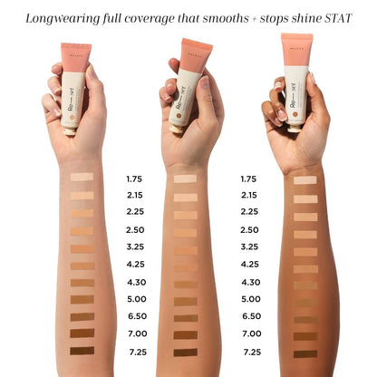 HALEYS Re-set Full Coverage Matte Foundation + Re-fine Primer | Oil-Free, Long-Lasting