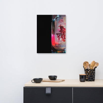 Half Black Half Báijiǔ - Canvas Print