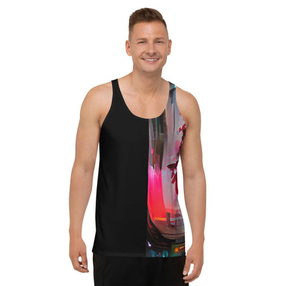 Half Black Half Báijiǔ - Mens Tank Top