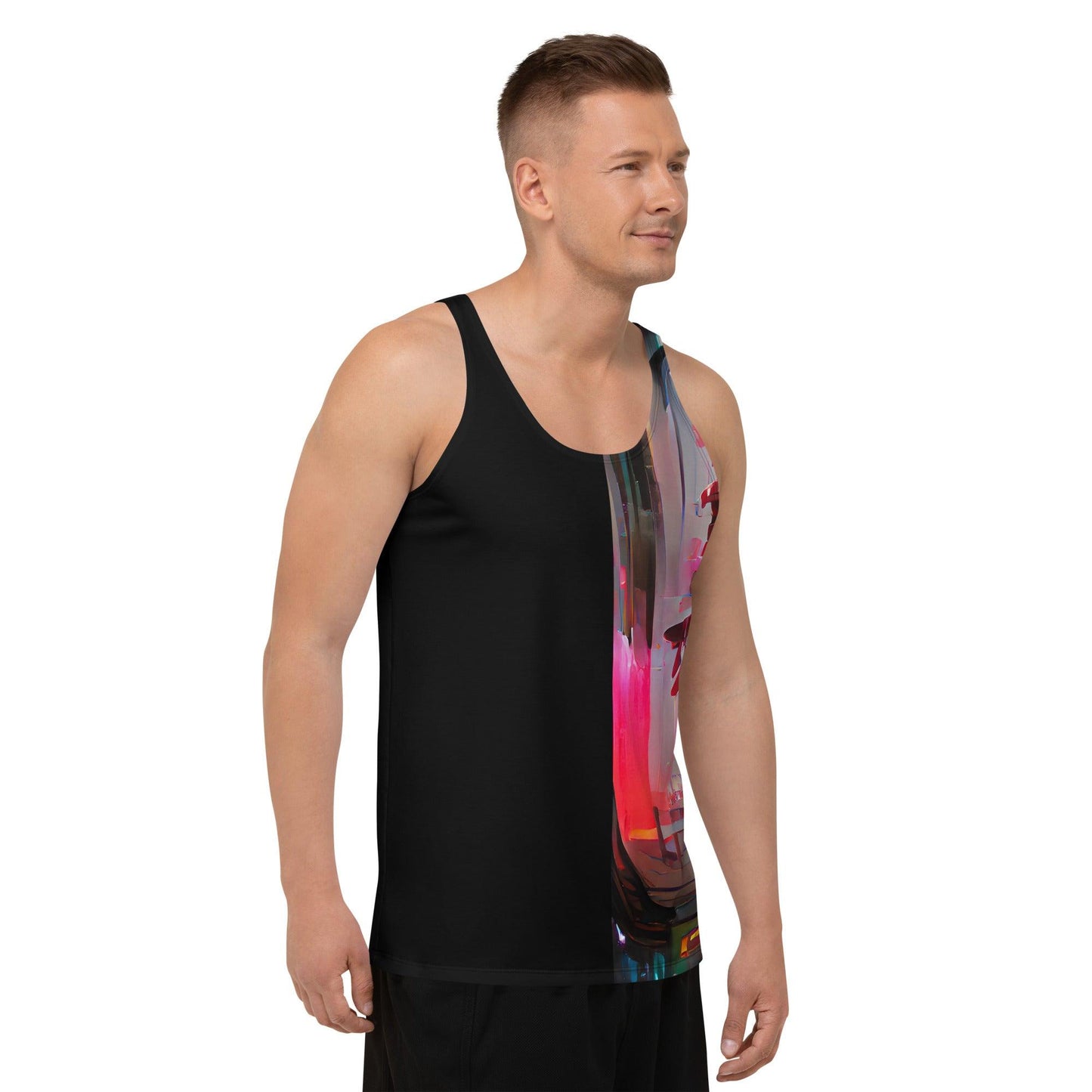 Half Black Half Báijiǔ - Mens Tank Top