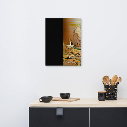 Half Black Half Gāolàng - Canvas Print