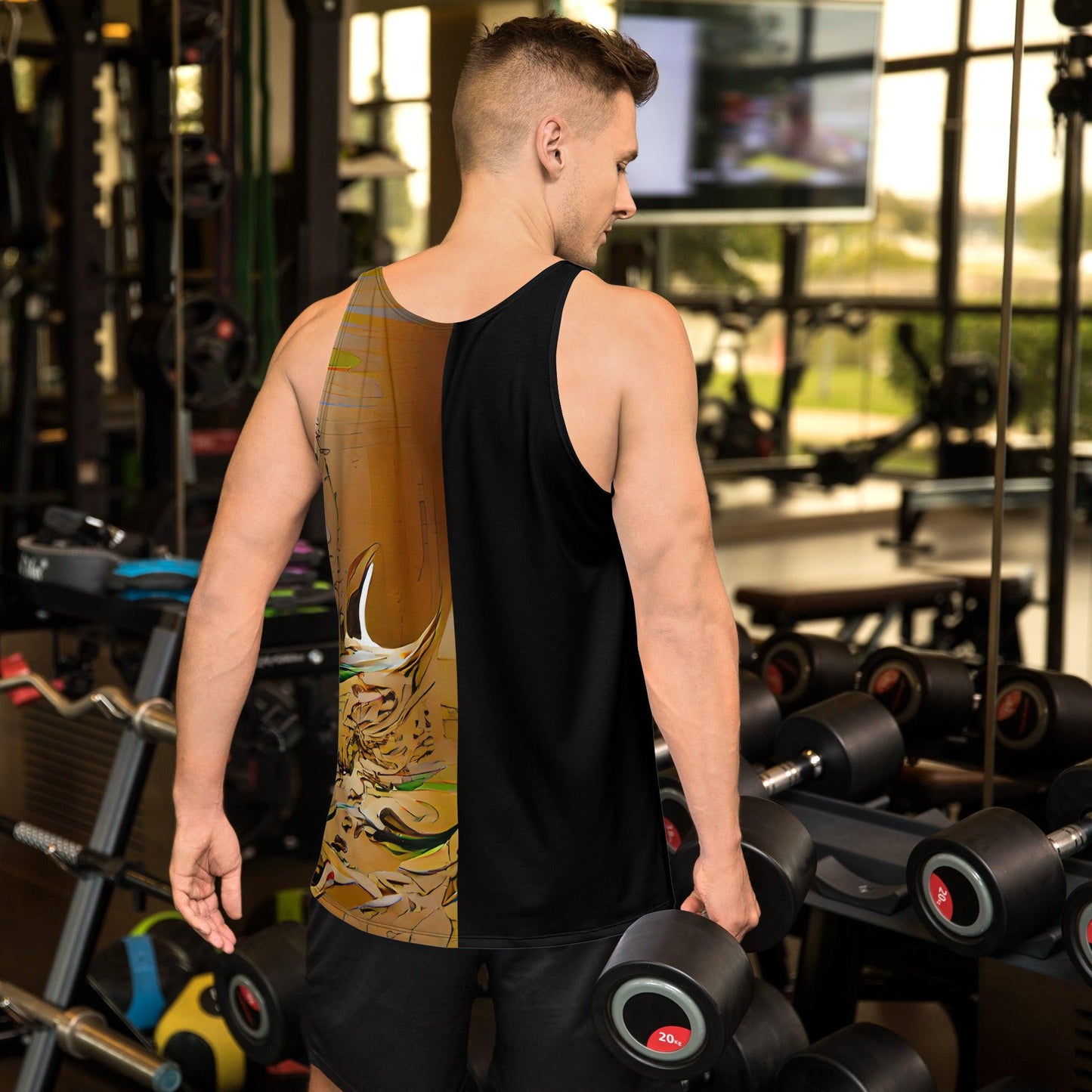 Half Black Half Gāolàng - Mens Tank Top