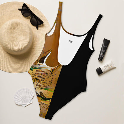 Half Black Half Gāolàng - Womens One-Piece Swimsuit