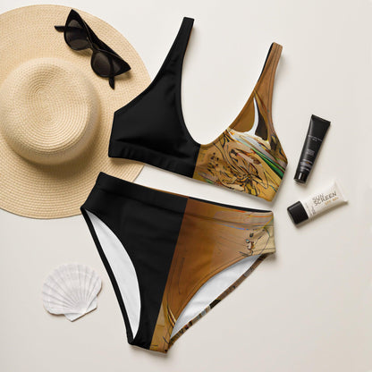 Half Black Half Gāolàng - Womens Two-Piece Bikini