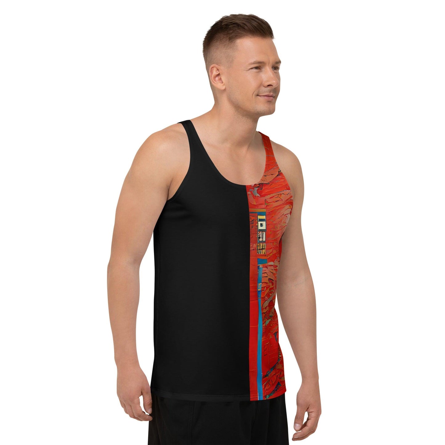 Half Black Half Hónghǎi - Mens Tank Top