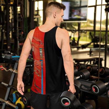 Half Black Half Hónghǎi - Mens Tank Top