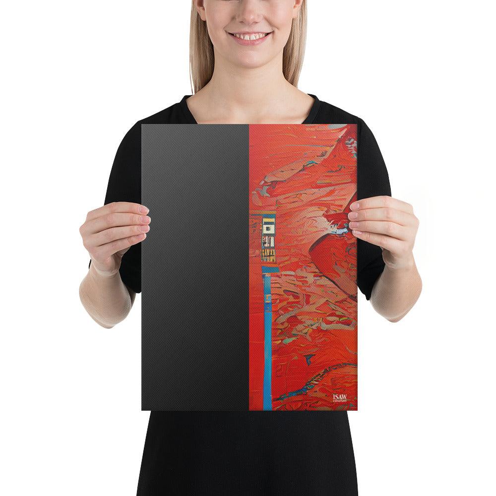Half Black Half Hónghǎi - Canvas Print