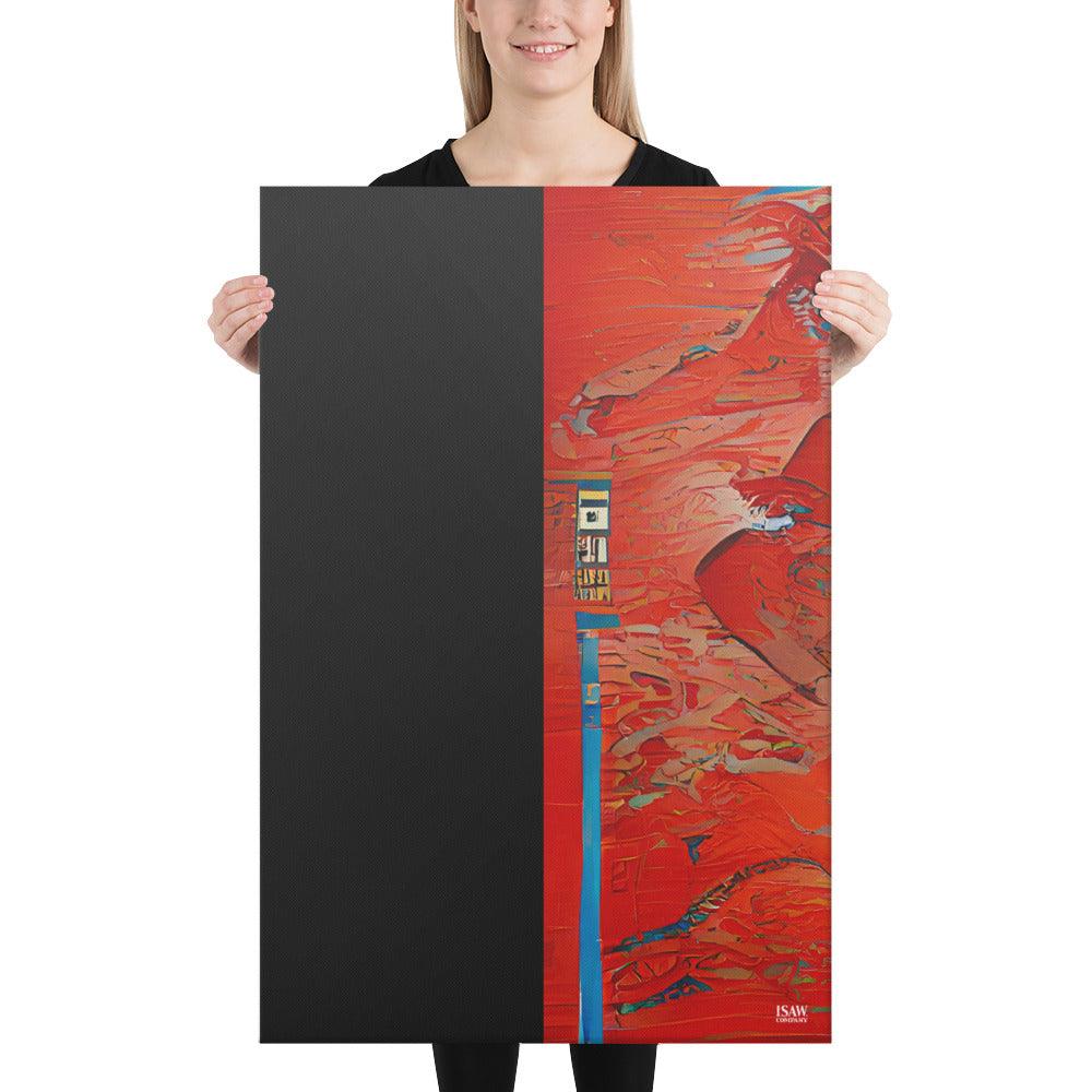 Half Black Half Hónghǎi - Canvas Print