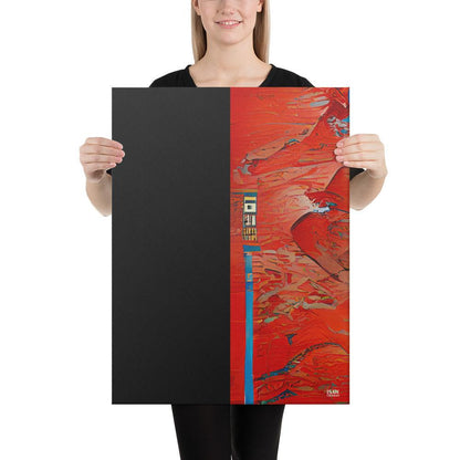 Half Black Half Hónghǎi - Canvas Print