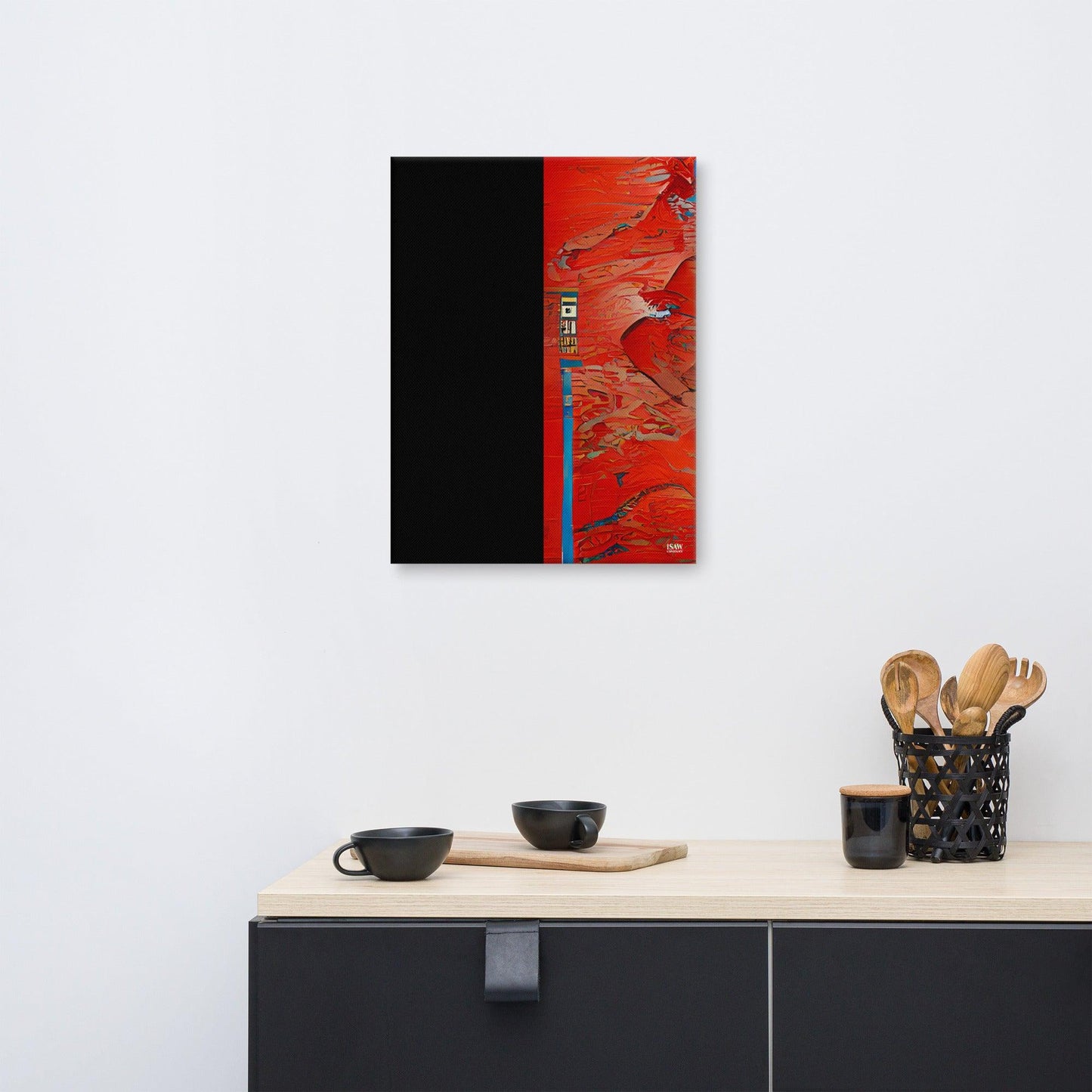 Half Black Half Hónghǎi - Canvas Print