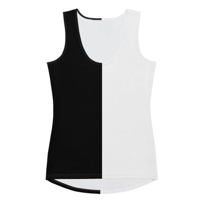 Half Black Half White - Womens Tank Top
