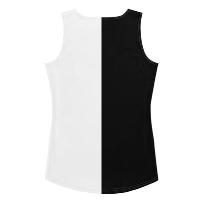 Half Black Half White - Womens Tank Top