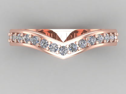 Hearty Half Eternity Diamond Band