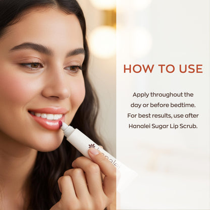 Hanalei Lip Treatment – Intensive Overnight Hydration with Kukui Oil, Peach Tint (15g) | Cruelty-Free