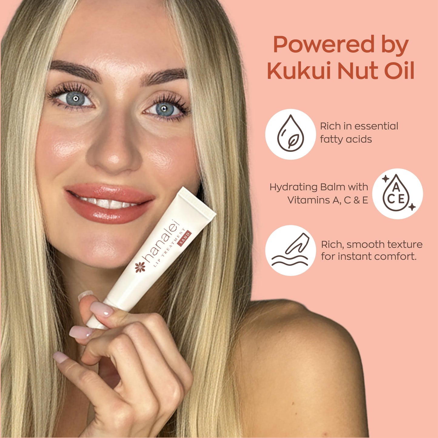 Hanalei Lip Treatment – Intensive Overnight Hydration with Kukui Oil, Shea Butter & Grapeseed Oil | Cruelty-Free 15g