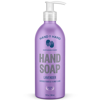 Hand in Hand Nourishing Liquid Hand Soap – Lavender Buds & Ylang Ylang, 4-Pack