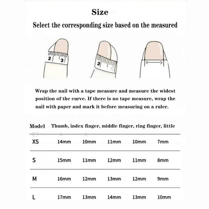 Butterfly & Flower Duck-Shaped Press-On Nails – Short Pearl Colorful Acrylic, Full Cover, Reusable | Size S