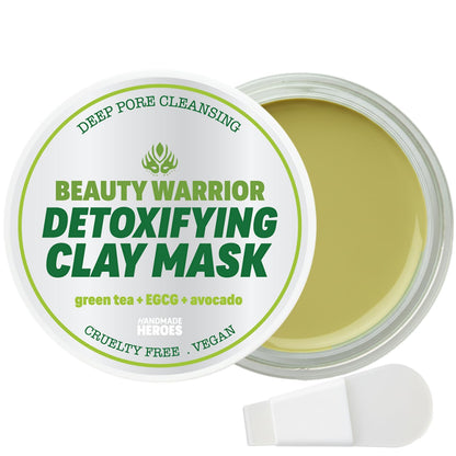 Handmade Heroes Green Tea EGCG Clay Mask – Pore Refining & Oil Control