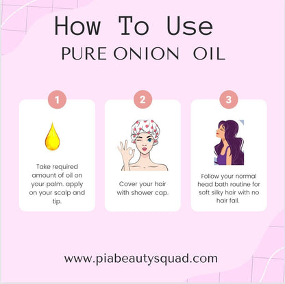 Handmade Onion Hair Oil – 4 oz | Regrowth & Fall Control | Ginger, Garlic & Turmeric | Ayurvedic Therapy