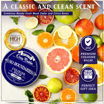 Handy Hound No Boundaries Solid Cologne – Classic Woody-Citrus Scent, 2 oz, Made in USA