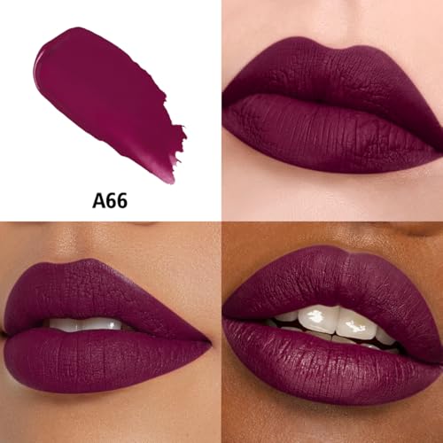 HANLADY Berry Pink Red Lipstick 3pc – Long-Lasting Matte, Vegan & Cruelty-Free Lip Color